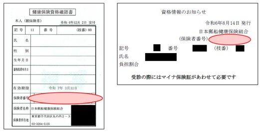 この部分に記載されている8桁の数字がパスワードです。